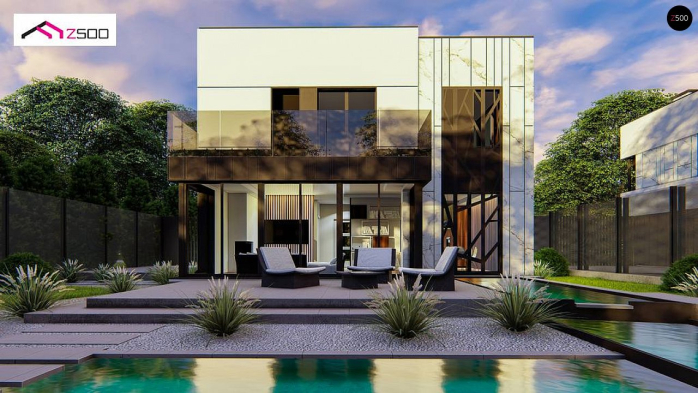 Проект дома Ux90 - 5 Двухэтажные дома в Киеве