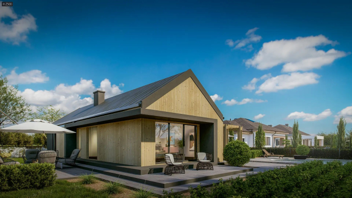 Проект дома U388 B - 3 Одноэтажные дома в Киеве