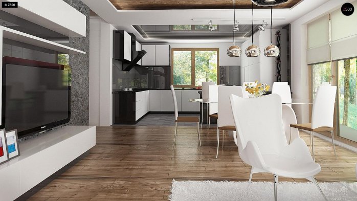 Проект дома U67 - 7 С мансардным этажом дома в Киеве