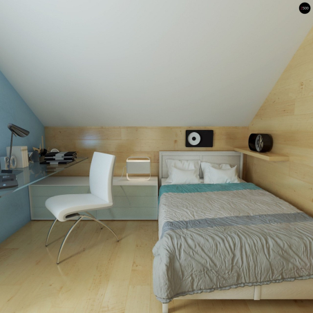 Проект дома U210 GLt - 17 С мансардным этажом дома в Киеве