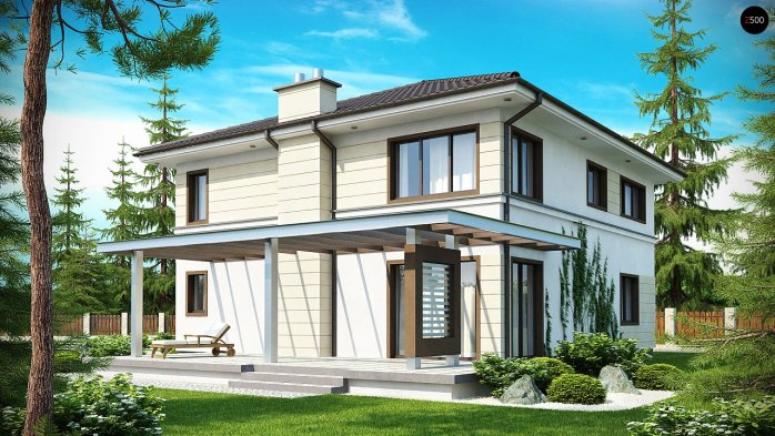 Проект дома Ux33 - 2 Двухэтажные дома в Киеве