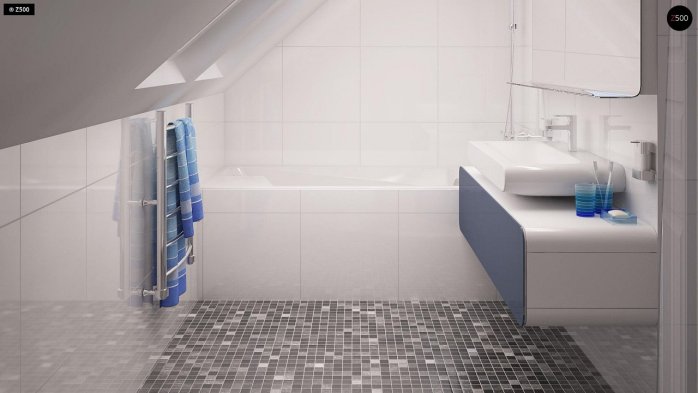 Проект дома U211 S - 18 С мансардным этажом дома в Киеве