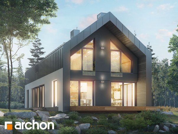 Проект дома Дом в женьшене (Г2П) - 1 С мансардным этажом дома в Киеве