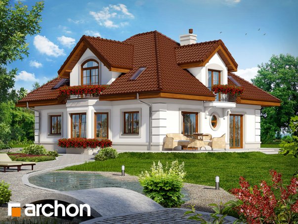 Проект дома Дом в бергамотах (Г2П) вер.2 - 2 С мансардным этажом дома в Киеве