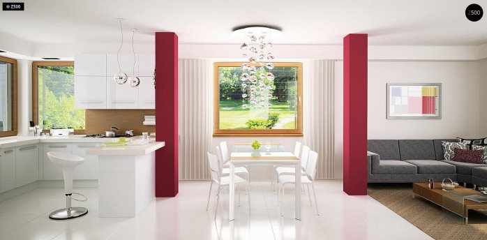 Проект дома Ux29 k - 4 Двухэтажные дома в Киеве