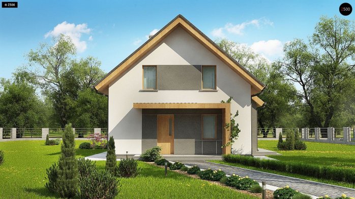 Проект дома U44 A - 7 С мансардным этажом дома в Киеве