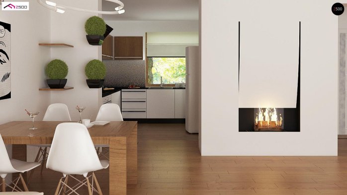 Проект дома U8 B 40 - 5 С мансардным этажом дома в Киеве