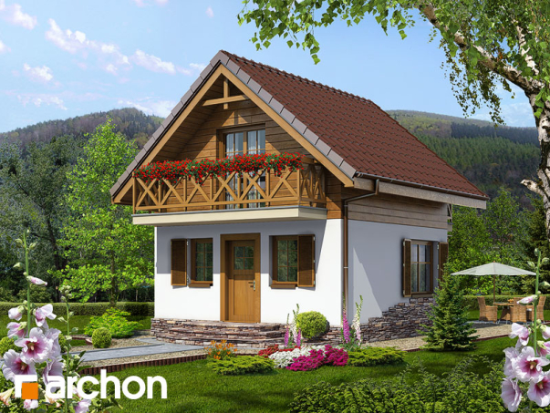 Проєкт будинку Літній будиночок в крокусах вер.2 - З мансардним поверхом дома у Києві