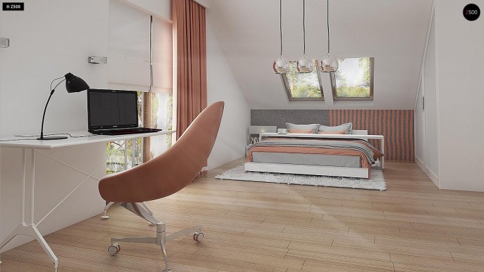 Проект дома U263 + - 11 С мансардным этажом дома в Киеве