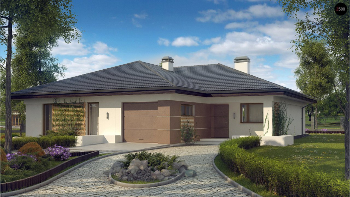 Проект дома U268 - 1 Одноэтажные дома в Киеве