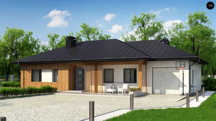 Проект дома U176 GP - 3 Одноэтажные дома в Киеве