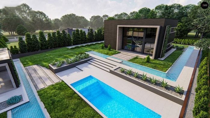 Проект дома Ux85 - 6 Двухэтажные дома в Киеве