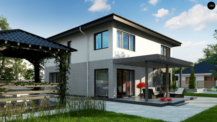 Проект дома Uu5 - 2 Двухэтажные дома в Киеве