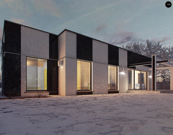 Проект дома Ux116 - 14 Одноэтажные дома в Киеве