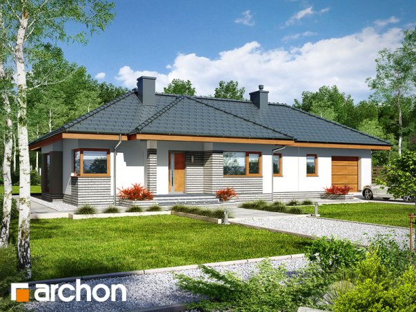 Проект дома Дом в грушках (Г) - 1 Одноэтажные дома в Киеве