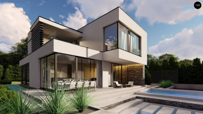 Проект дома Ux86 - 2 Двухэтажные дома в Киеве