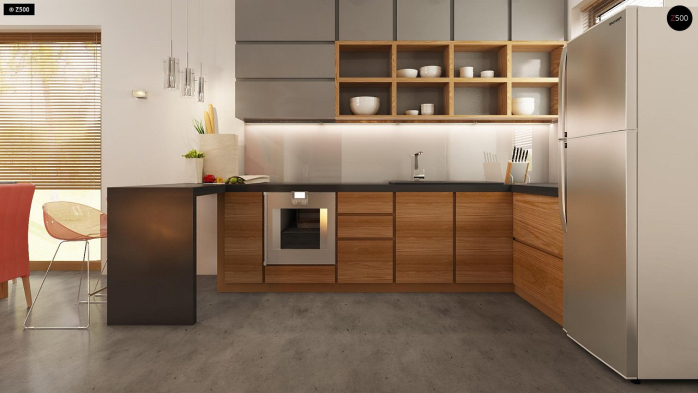 Проект дома U264 - 8 С мансардным этажом дома в Киеве