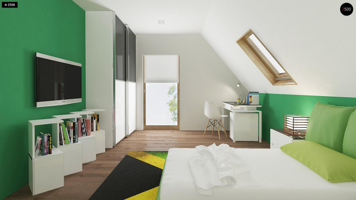 Проект дома U163 - 11 С мансардным этажом дома в Киеве