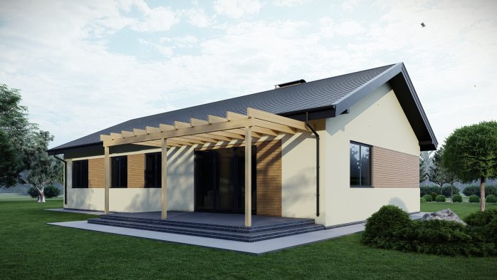 Проект дома DBT 567 - 5 Одноэтажные дома в Киеве