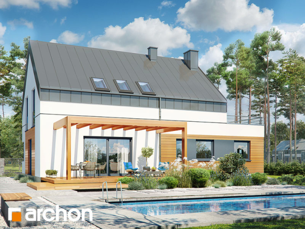 Проект дома Дом в яблонках 8 (Г2Н) - 2 С мансардным этажом дома в Киеве