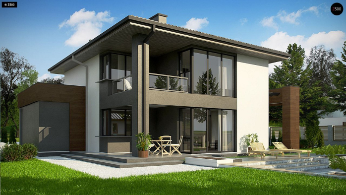 Проект дома U156 A minus - 4 Двухэтажные дома в Киеве