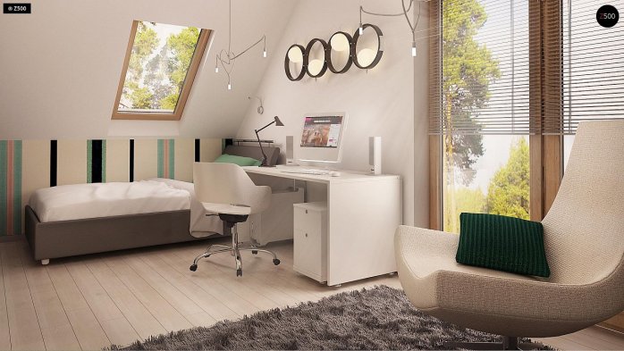 Проект дома U245 - 11 С мансардным этажом дома в Киеве