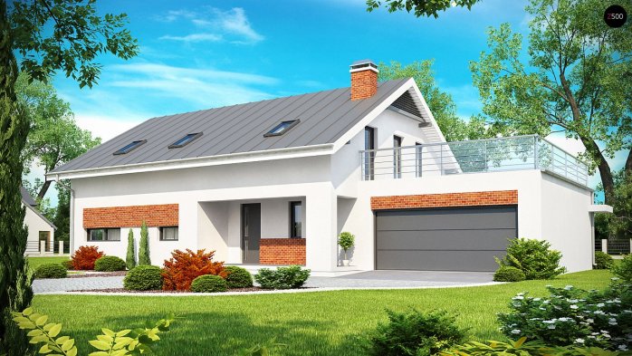 Проект дома U161 - 3 С мансардным этажом дома в Киеве