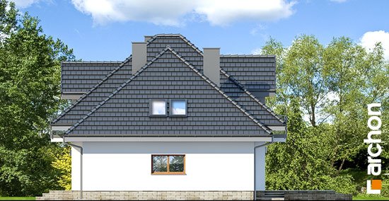 Проект дома Дом в нектаринах (H) - 4 С мансардным этажом дома в Киеве