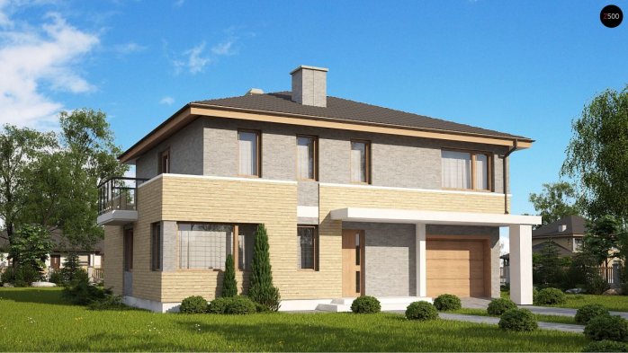 Проект дома Ux29 k - 2 Двухэтажные дома в Киеве