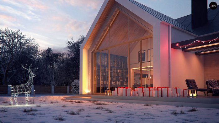 Проект дома U357 - 5 С мансардным этажом дома в Киеве