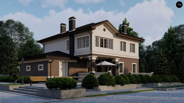 Проект дома Uu2 k - 4 Двухэтажные дома в Киеве