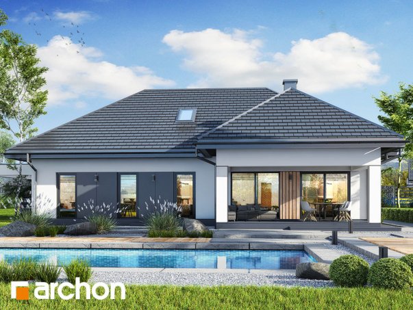 Проект дома Дом в мекинтошах 12 - 2 Одноэтажные дома в Киеве