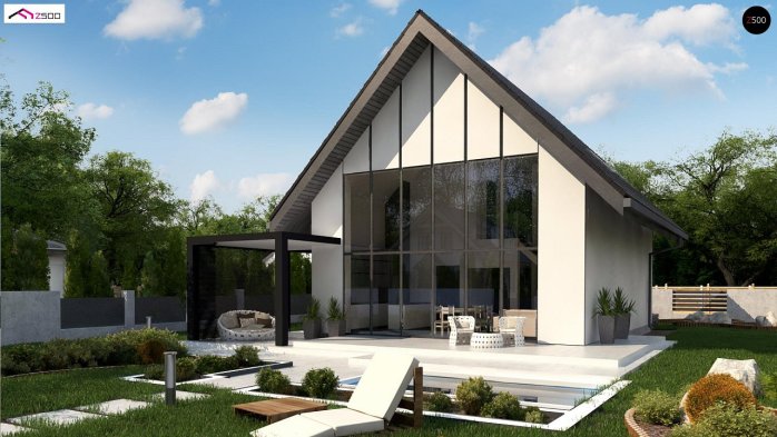 Проект дома U440 - 1 С мансардным этажом дома в Киеве