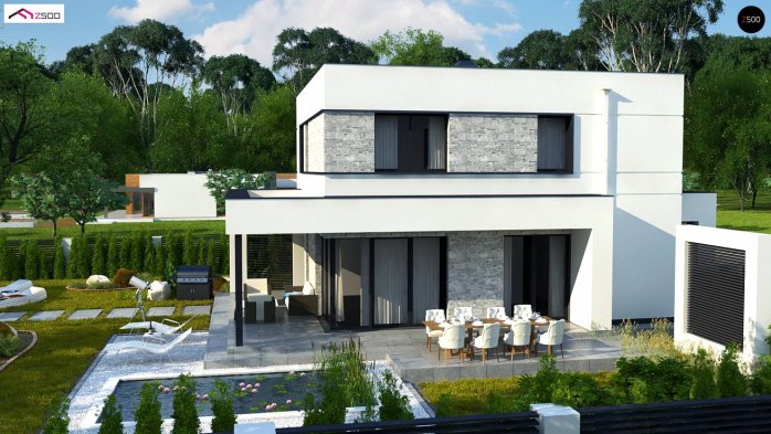 Проект дома Ux92 GP - 4 Двухэтажные дома в Киеве