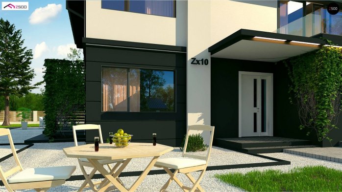 Проект дома Ux10 v1 - 6 Двухэтажные дома в Киеве