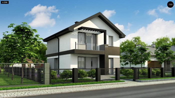 Проект дома U372 - 3 Двухэтажные дома в Киеве