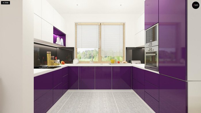 Проект дома U255 a - 9 С мансардным этажом дома в Киеве