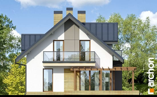 Проект дома Дом в рододендронах (Н) вер.2 - 5 С мансардным этажом дома в Киеве