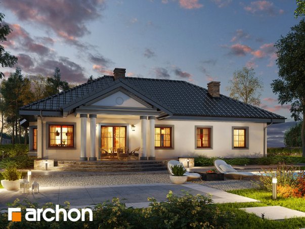 Проект дома Дом в гаурах 5 - 2 Одноэтажные дома в Киеве