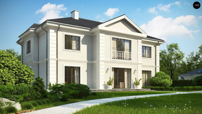 Проект дома Ux113 bg - 5 Двухэтажные дома в Киеве