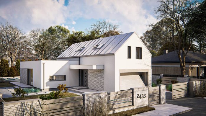 Проект дома U433 - 2 С мансардным этажом дома в Киеве