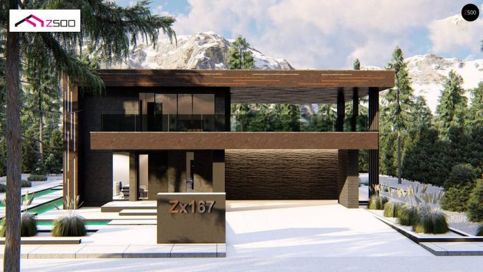 Проект дома Ux167 - 5 Двухэтажные дома в Киеве