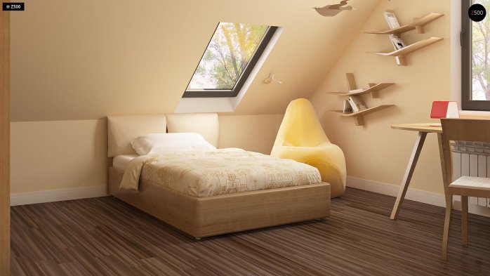 Проект дома U99 - 11 С мансардным этажом дома в Киеве