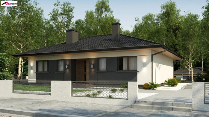 Проект дома U368 D S - 1 Одноэтажные дома в Киеве