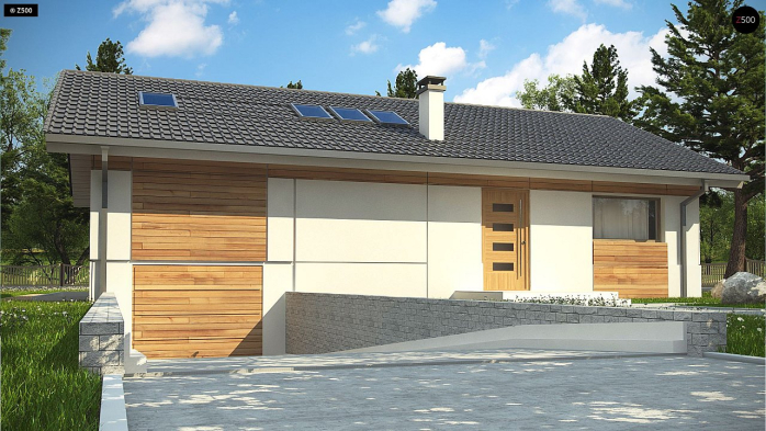 Проект дома U338 - 2 С мансардным этажом дома в Киеве