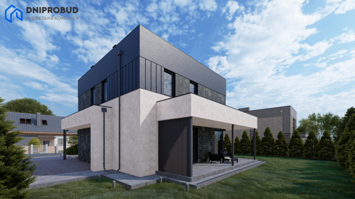 Проєкт будинку Db 18 v1 - Двоповерхові дома у Києві