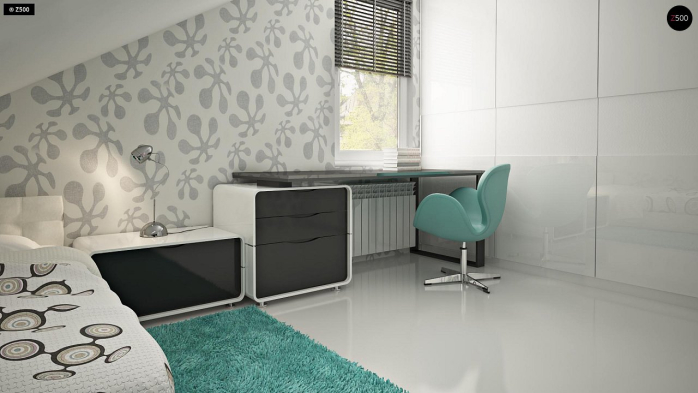 Проект дома U119 - 19 С мансардным этажом дома в Киеве