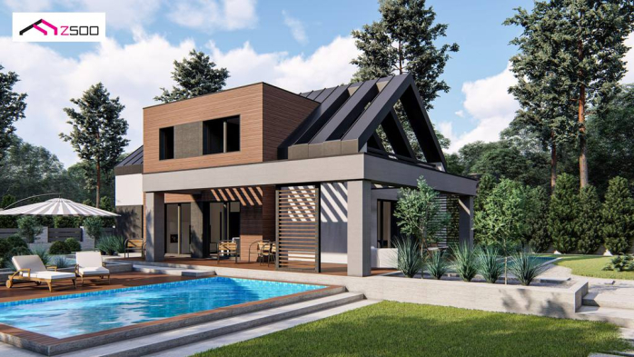 Проект дома U422 - 6 С мансардным этажом дома в Киеве