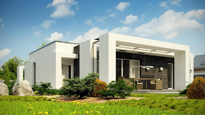 Проект дома Ux69 v1 - 8 Одноэтажные дома в Киеве