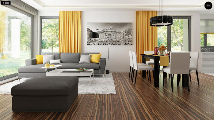 Проект дома Ux103 bG - 5 Одноэтажные дома в Киеве